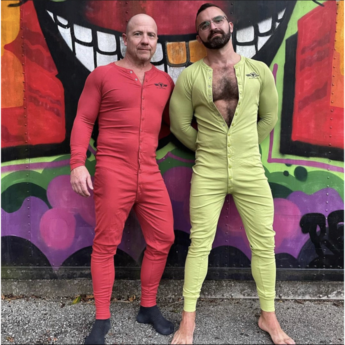 Red Union Suit Men - Sexy Adult Onesie Pajamas